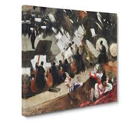 Pasdeloup Orchestra by John Singer Sargent Canvas Print | Gallery Wrapped 30mm Frame Wall Art | 14x14 inches | Ready to Hang | Modern Picture | Living Room Bedroom Lounge Office