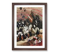 Pasdeloup Orchestra by John Singer Sargent Framed Print | A2 Walnut Framed Wall Art | Ready to Hang | Modern Nature Picture | Living Room Bedroom Lounge Office