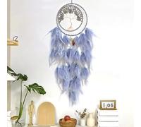 Pasdrucn 16x70cm Dream Catcher Kit, Tree of Life Feather Dream Catcher, Dream Macrame Dream Catcher, Large Dream Catchers, Boho Decor, Witchy Gifts for Women, Boho Bedroom Decor (Grey)