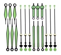 Pasdrucn 18 Pack Glow in the Dark Clock Hands, Clock Mechanism Accessories, Diy Wall Clock Kits, Luminous Hands Wall Clock Arms for Home Decor Clock Pointers Clock Movements Mechanism