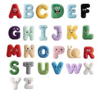 Pasdrucn 18cm High Alphabet Lore Plush Toys,Stuffed Educational Letter Toys,A-Z Letters Plush Toys,Letters Educational Toys,Alphabet Lore Dolls,Fun Stuffed Letters Plushs Figure Dolls (A-Z (26Pcs))