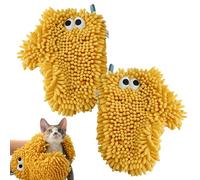 Pasdrucn 2Pcs Chenille Microfiber Dog Towel Mitt, Fast Drying Dog Towels for Drying Dogs Accessories, Dogs Dryings Towel, Puppy Essentials, Pet Grooming Glove, Pet Dryings Glove