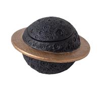 Pasdrucn 400ml Cement Small Urns for Human Ashes or Pet Keepsake Set, Small Ashes Urns for Dog Pet, Urn for Ashes, Handmade Mini Cremation Urn for Human Pet Ashes (black)