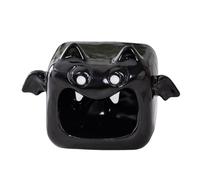 Pasdrucn Halloween Candles Holders Ceramic, Ceramic Ghosts Decor, Cool Ashtray, Halloween Ghosts Candles Holders, Ghost Statue Candle Holder, Cartoon Little Ghost Candle Holder (C-Black)