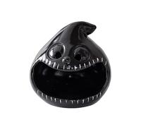 Pasdrucn Halloween Candles Holders Ceramic, Ceramic Ghosts Decor, Cool Ashtray, Halloween Ghosts Candles Holders, Ghost Statue Candle Holder, Cartoon Little Ghost Candle Holder (D-Black)