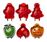 Pasdrucn Reusable Cake Molds, Party Potluck Hand Pie Molds for Baking, Apple Pie Moulds, Hand Pie Maker, Thanksgiving Pastry Tools Accessories, Mini Pie Maker for Christmas Party Baking Supplies