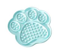 Pasdrucn Slow Feeder Cat Bowl Ceramic, Puppy Slow Feeder Bowl, Licky Mats for Dogs and Cats, Anti-Choking Puzzle Interactive Dog Slow Feeder Bowl for Small/Medium Dog (Blue)