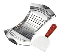 Pasdrucn Stainless Steel Spaetzle Maker with Comfort Grip Handle, Spaetzle Pasta Maker, Homemade German Noodle and Dumpling Press, Homemade German Noodle and Dumpling Press