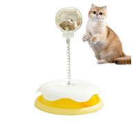 Pasdrucn Wobbly Treat Toy, Interactive Cat Toys, Slow Dispensing Design, Cat Treat Dispenser for Of Designed For Outdoor Use Li Pet Boredom And Weight Management (Yellow)