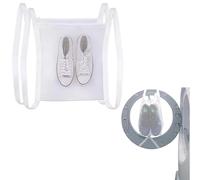 PASDUCHAS 2 PCS Sneaker Dryer Bag for Front Loading Dryer with Zipper and Strap, 15.7" White Large Honeycomber Shoe Drying Bag