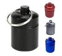 PASDUCHAS 4 PCS Ear Plug Carrying Case, Emergency Keychain Pill & Jewelry Holder Container