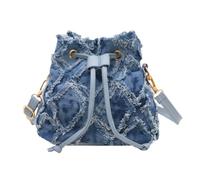 PASDUCHAS Denim Bags for Women 2025, Blue Jean Bucket Purses, Denim Handbag