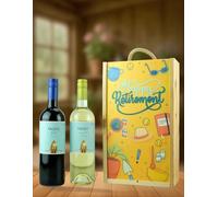 Paseo Duo 'Happy Retirement' in Wooden Gift Box