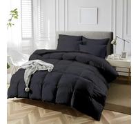 Pashmina Emperor Duvet 10.5 Tog Extra Thick Warm Anti Allergy, Super Soft 100% Egyptian Cotton Hotel Quality Comforter Set, All Season Warmth, Dark Grey