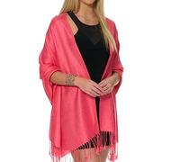 Pashmina Shawls and Wraps for Evening Dresses, Large Soft Pashminas Wedding Shawl, Pink Fuchsia, One Size
