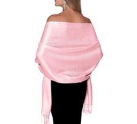 Pashmina Shawls and Wraps for Evening Dresses, Large Soft Pashminas Wedding Shawl - Pink - One Size