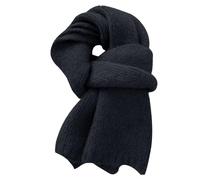 pashmina shawls and wraps Scarves for Women Solid Color Wool Blend Knitted Scarf For Women's Winter Soft Warm Woolen Scarf Long Thick Ladies Scarves Gifts for Women winter scarf womens uk Black