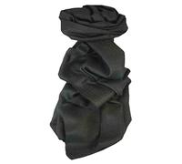 Pashmina & Silk MENS Fine Cashmere Scarf Black