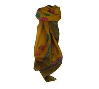 Pashmina & Silk Mulberry Silk Contemporary Square Scarf Malisa Sand