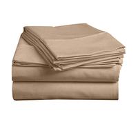 Pashmina Super King 100% Egyptian Cotton Taupe Bed Sheet 800 Thread Count 30cm Extra Deep Pocket Breathable Sateen Super Soft Long Stable Cotton Premium Hotel Quality Sheets with Pillowcases