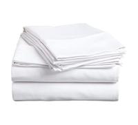 Pashmina Super King 100% Egyptian Cotton White Bed Sheet 800 Thread Count 30cm Extra Deep Pocket Breathable Sateen Super Soft Long Stable Cotton Premium Hotel Quality Sheets with Pillowcases