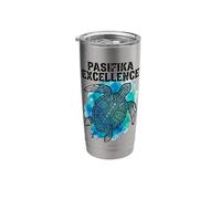 Pasifika Excellence Polynesian Tribal Sea Turtle Honu Stainless Steel Insulated Tumbler