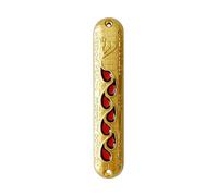 Pasiir 4.5 Inches Hand-Painted Mezuzah, Exquisite Enamel Design with Scroll Included for Jewish Occasions