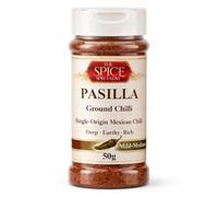 Pasilla Ground Chilli 50g | Pasilla Chilli Powder | Authentic Mexican Chilli for Mole, Sauces & Mexican Cooking | The Spice Specialist