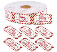 Pasimy 1000 Pcs Christmas Tickets Roll Single Merry Christmas Raffle Tickets Red Green Numbered Card Fundraiser Events Door Prizes Drinks Entry Classroom Reward Events for Xmas Carnival Party Supplies
