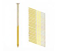 Pasimy 25 Per Box 2 x 0.113 Inch Framing Nails 21 Eg Degree Smooth Shank Plastic Collated Galvanized Full Round Head Framing Nails