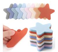 Pasimy Star 36 Pcs Boho Multicolor Spot Markers Dots Shape Carpet Floor Spots Flexible Carpet Dots for Flexible Seating Kindergarten Teachers Gym Dance Decoration 9 Pastel Colors