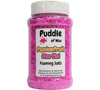 Pasionfruit Martini Foaming Salts - 500g - Dead Sea, Epsom & Himalayan Salt Blend - Muscle Soak - Cocktail Scent - Vegan Friendly - Puddle of Wax - Made in The UK