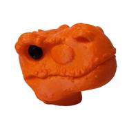 Pasisuu Dinosaur Squirrel Feeder - Pre-Assembled T-Rex Hanging Feeder with Weather-Resistant Design, Funny Backyard Animal Feeding Station for Garden Orange