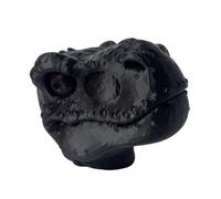 Pasisuu Dinosaur Squirrel Feeder - Pre-Assembled T-Rex Hanging Feeder with Weather-Resistant Design, Funny Backyard Animal Feeding Station for Garden Black