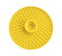 Pasisuu Pet Drinking Fountain - Food-Grade Chicken Water Dispenser with Splash-Proof Base, Small Animal Bowl for Chicks Ducks Bees Yellow