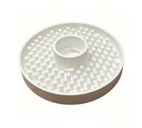 Pasisuu Pet Drinking Fountain - Food-Grade Chicken Water Dispenser with Splash-Proof Base, Small Animal Bowl for Chicks Ducks Bees White