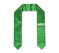 Pasksamtu Asia Flag Graduation Stole Sash for Study Aboard International Students Abroad Adult Unisex, Saudi Arabia, 72x5 Inch