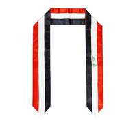 Pasksamtu Iraq Flag Graduation Stole Sash for Study Aboard International Students Abroad Adult Unisex, Iraq, 72x5 Inch