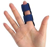 Paskyee Trigger Finger Splint - Straighten Broken or Bent Fingers & Thumbs, Mallet Finger Splint for Stenosing Tenosynovitis Finger Pain Relief or Locking Finger Tendon (Blue)
