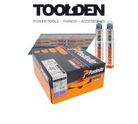 Paslode Nail Fuel Pack IM360ci Galvanised Plus 3.1 x 75mm Ring – Pack of 2200 with 2 Fuel Cells