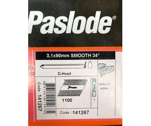 Paslode 141267 Galv-Plus® Smooth Nails for 350CT, IM350+ 3.1mm x 90mm (1100 Pac