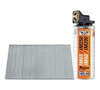 Paslode PAS921588 Im65 Brads & Fuel Cells Pack - Straight - Electro Galvanised - 921588 16G X 32/2Bfc