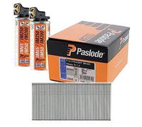 Paslode PAS921592 Im65 Brads & Fuel Cells Pack - Straight - Electro Galvanised - 921592 16G X 63/2Bfc