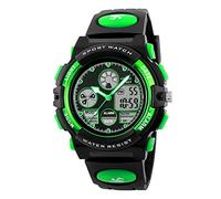 PASNEW Kids Watch,Boy Sports Waterproof Watch,LED 50M Alarm Calendar Outdoors Watch,Watches with Luminous, Red