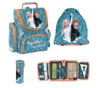 PASO 4-Piece School Set School Bag + Gym Bag + Filled Pencil Case + Pencil Case - Frozen