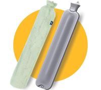 Pasper Thermophore XXL, Long & Large, 3.5 L, With Pillowcase - Seamless Design, Fluffy Green Pillowcase, Long Thermophore XL, Babies, Children & Adults, Gift For Women, Girlfriends