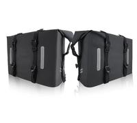 PASPRT 2x30L Motorcycle Saddlebags Waterproof Bagtecs WP8 Roll Closure Side Saddle Bags UniversalMotorbike for Adventure for Sportster 60L Motorbike Saddle Bags