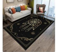 PASPRT Celestial Black Moon Star Sun Rugs For Living Room Gothic Astrology Zodiac Carpet Floor Mat Rug For Bedroom Decor 80x150cm