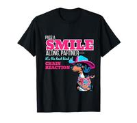 Pass a Smile Along Partner Dachshund - Cute Western Quote T-Shirt