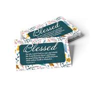 Pass It On Scripture Cards, Praise, Ps 84:11 - Pack of 25 Inspirational Christian Cards with Scripture Encouragement, Bible Verse Cards For Devotional, Bible Study, Memorization & Greetings, Blessed